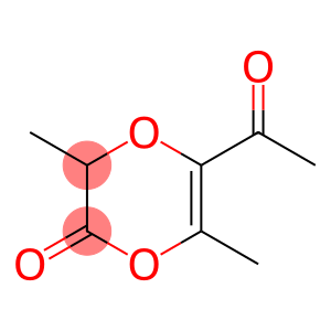 1,4-Dioxin-2(3H)-one, 5-acetyl-3,6-dimethyl- (9CI)