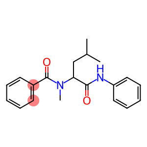 Benzamide, N-methyl-N-[3-methyl-1-[(phenylamino)carbonyl]butyl]- (9CI)