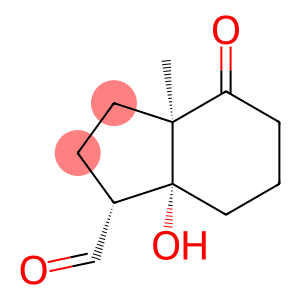 1H-Indene-1-carboxaldehyde, octahydro-7a-hydroxy-3a-methyl-4-oxo-, (1R,3aR,7aR)-rel-