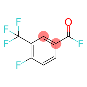 Benzoyl fluoride, 4-fluoro-3-(trifluoromethyl)- (9CI)