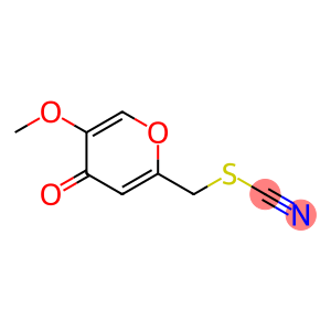Thiocyanic acid, (5-methoxy-4-oxo-4H-pyran-2-yl)methyl ester (9CI)