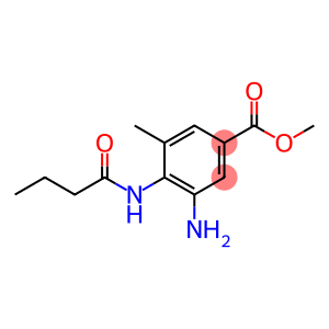 3-氨基-4-丁酰氨基-5-甲基苯甲酸甲酯