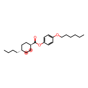 Cyclohexanecarboxylic acid, 4-butyl-, 4-(hexyloxy)phenyl ester, trans-