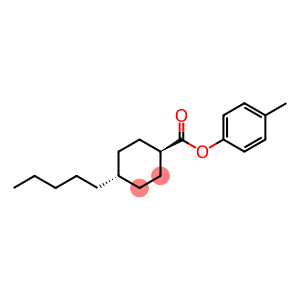 4β-Pentyl-1α-cyclohexanecarboxylic acid p-tolyl ester