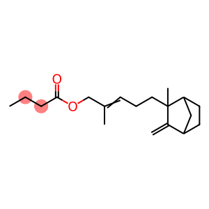 2-Penten-1-ol, 2-methyl-5-(2-methyl-3-methylene-2-norbornyl)-, butyrate