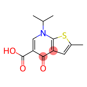 Thieno[2,3-b]pyridine-5-carboxylic acid, 4,7-dihydro-2-methyl-7-(1-methylethyl)-4-oxo-