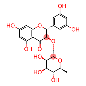 4H-1-Benzopyran-4-one, 3-[(6-deoxy-α-L-mannopyranosyl)oxy]-2-(3,5-dihydroxyphenyl)-2,3-dihydro-5,7-dihydroxy-, (2R,3R)-