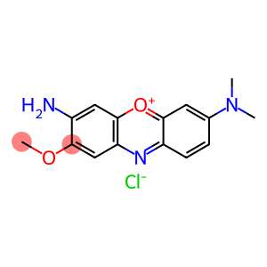 Phenoxazin-5-ium, 3-amino-7-(dimethylamino)-2-methoxy-, chloride