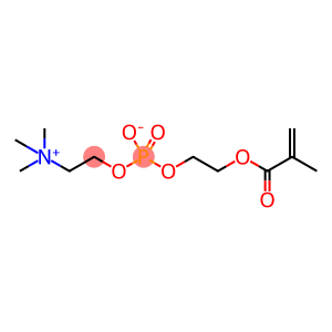 Methacrylic acid 2-[[[2-(trimethylaminio)ethoxy]phosphonyl]oxy]ethyl ester