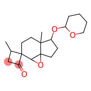 3,4,4a,5,6,7-Hexahydro-4',4a-dimethyl-5-[(tetrahydro-2H-pyran-2-yl)oxy]spiro[indeno[3a,4-b]oxirene-2(1aH),1'-cyclobutan]-2'-one