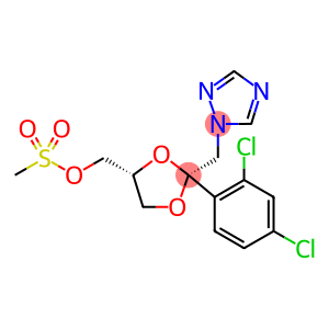 cis-甲磺酸-[2-(2,4-二氯苯基)-2-(1H-1,2,4-三唑-1-基甲基)-1,3-二氧戊环-4-基]甲酯