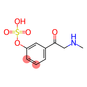 alpha-methylamino-m-hydroxyacetophenone sulphate