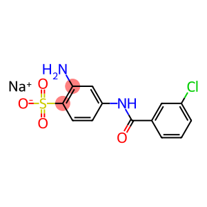sodium 2-amino-4-(3-chlorobenzamido)benzenesulphonate