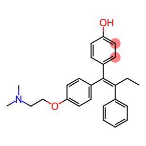 trans-4-Hydroxytamoxifen,  (Z)-4-(1-[4-(Dimethylaminoethoxy)phenyl]-2-phenyl-1-butenyl)phenol