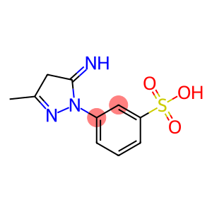 m-(4,5-dihydro-5-imino-3-methyl-1H-pyrazol-1-yl)benzenesulphonic acid