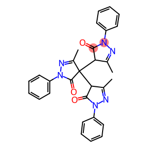 5-methyl-4,4-bis(3-methyl-5-oxo-1-phenyl-4H-pyrazol-4-yl)-2-phenylpyrazol-3-one