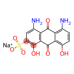 sodium 4,5-diamino-9,10-dihydro-1,8-dihydroxy-9,10-dioxoanthracene-2-sulphonate