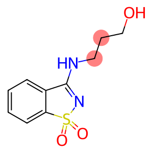 3-[(1,1-diketo-1,2-benzothiazol-3-yl)amino]propan-1-ol