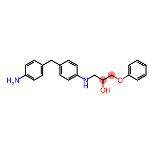 1-[[4-[(4-aminophenyl)methyl]phenyl]amino]-3-phenoxypropan-2-ol