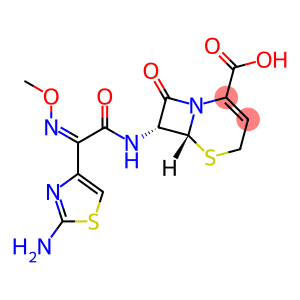 (6R,7R)-7-{[(2Z)-2-(2-amino-1,3-thiazol-4-yl)-2-(methoxyimino)acetyl]amino}-8-oxo-5-thia-1-azabicyclo[4.2.0]oct-2-ene-2-carboxylic acid