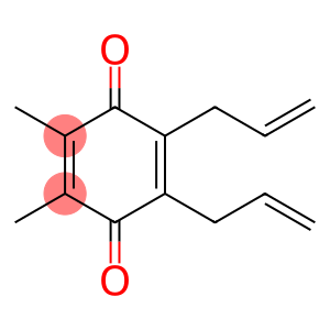 2,5-Cyclohexadiene-1,4-dione, 2,3-dimethyl-5,6-di-2-propenyl- (9CI)