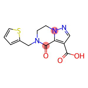 4-Oxo-5-(thiophen-2-ylmethyl)-4,5,6,7-tetrahydropyrazolo[1,5-a]pyrazine-3-carboxylic acid