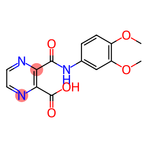 3-((3,4-二甲氧基苯基)氨基甲酰基)吡嗪-2-羧酸