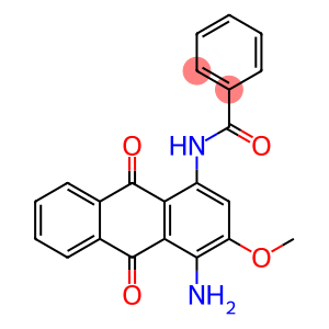 N-(4-amino-9,10-dihydro-3-methoxy-9,10-dioxo-1-anthryl)benzamide