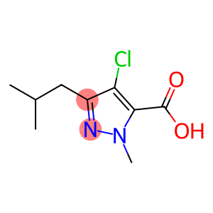 4-CHLORO-1-METHYL-3-(2-METHYLPROPYL)-1H-PYRAZOLE-5-CARBOXYLIC ACID