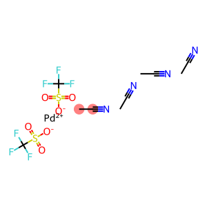 TETRAKIS(ACETONITRILE)PALLADIUM(II) BIS(TRIFLUOROMETHANESULFONATE) 四(乙腈)钯(II)二(三氟甲磺酸盐)