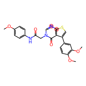 2-(5-(3,4-dimethoxyphenyl)-4-oxothieno[2,3-d]pyrimidin-3(4H)-yl)-N-(4-methoxyphenyl)acetamide