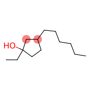 Cyclopentanol, 1-ethyl-3-hexyl- (9CI)