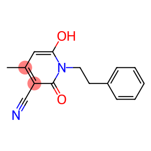 1,2-Dihydro-6-hydroxy-4-methyl-2-oxo-1-(2-phenylethyl)-3-pyridinecarbonitrile