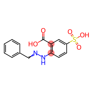 2-(2-benzylidenehydrazino)-5-sulfo-benzoic acid