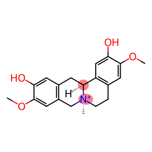 6H-Dibenzo(a,g)quinolizinium, 5,8,13,13a-tetrahydro-2,11-dihydroxy-3,10-dimethoxy-7-methyl-, (7S-cis)-