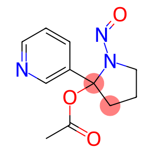 1-Nitroso-2-(3-pyridinyl)-2-pyrrolidinol acetate (ester)