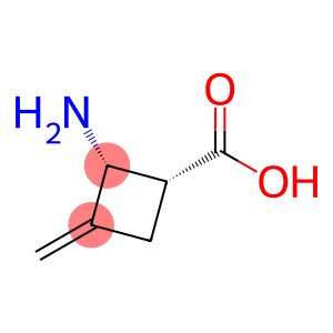 Cyclobutanecarboxylic acid, 2-amino-3-methylene-, (1R,2R)-rel-
