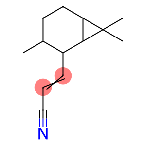 3-(3,7,7-trimethylbicyclo[4.1.0]hept-2-yl)acrylonitrile
