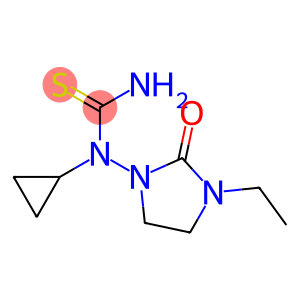 Thiourea, N-cyclopropyl-N-(3-ethyl-2-oxo-1-imidazolidinyl)- (9CI)