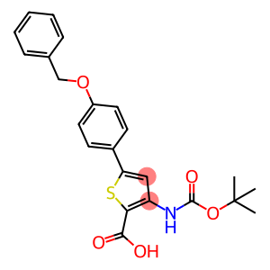 2-Thiophenecarboxylic acid, 3-[[(1,1-dimethylethoxy)carbonyl]amino]-5-[4-(phenylmethoxy)phenyl]-