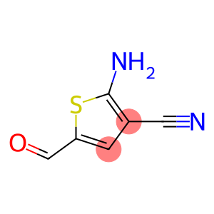3-Thiophenecarbonitrile,  2-amino-5-formyl-
