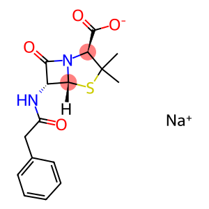 4-Thia-1-azabicyclo[3.2.0]heptane-2-carboxylicacid,3,3-dimethyl-7-oxo-6-(2-phenylacetamido)-,monosodiumsalt