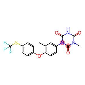 1-甲基-3-(4-(4-三氟甲基硫代苯氧基)间甲苯基)-1,3,5-三嗪三酮