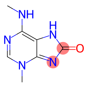 8H-Purin-8-one,  3,7-dihydro-3-methyl-6-(methylamino)-