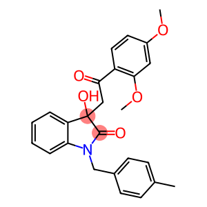 3-[2-(2,4-dimethoxyphenyl)-2-oxoethyl]-3-hydroxy-1-(4-methylbenzyl)-1,3-dihydro-2H-indol-2-one