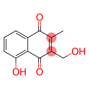1,4-Naphthalenedione, 5-hydroxy-3-(hydroxymethyl)-2-methyl- (9CI)