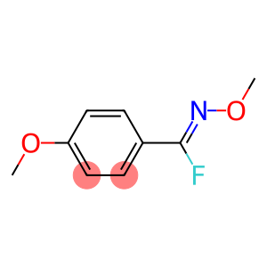 Benzenecarboximidoyl fluoride, N,4-dimethoxy-, [C(E)]- (9CI)