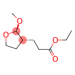 3-Furanpropanoicacid,3-ethyltetrahydro-2-methoxy-,(2R,3R)-(9CI)
