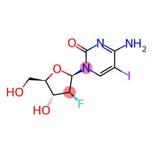 4-aMino-1-(2-deoxy-2-fluoro-b-D-arabinofuranosyl)-5-iodo-