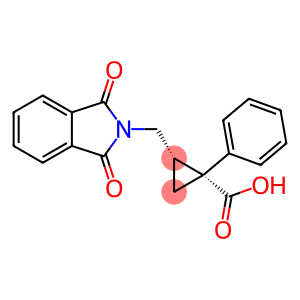 Cyclopropanecarboxylic acid, 2-[(1,3-dihydro-1,3-dioxo-2H-isoindol-2-yl)methyl]-1-phenyl-, (1R,2S)-rel-